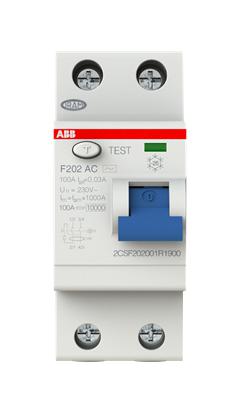 Abb 2Csf202001R1900 F202Ac-100/0.03 2P Rcd 100A 30Ma