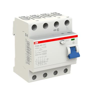 Abb 2Csf204001R3900 F204Ac-100/0.3 4P Rcd 100A 300Ma