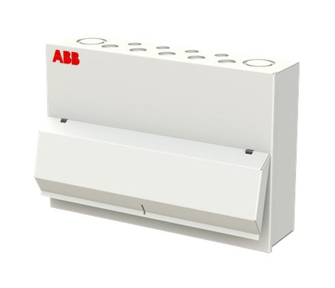 Abb 1Skb106142C2001 Consumer Unit, 6 Module, Steel, Grey