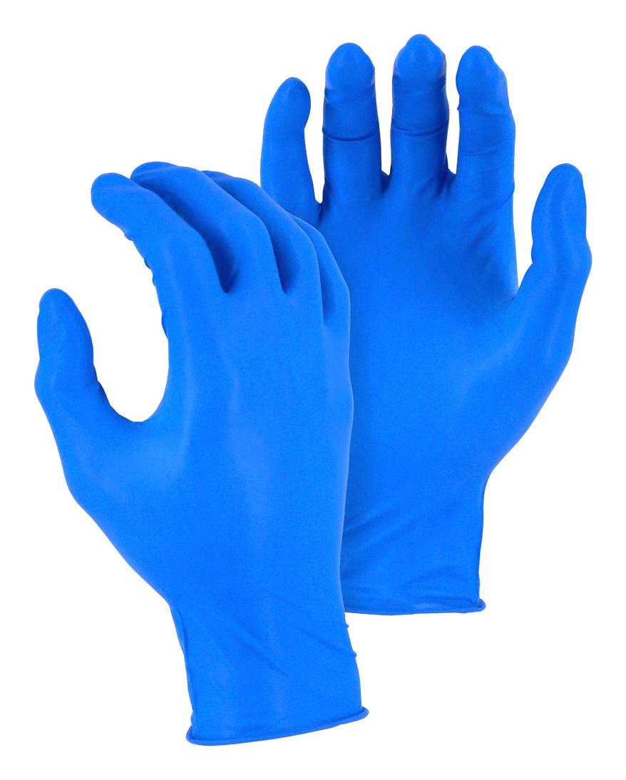 Majestic 3276/ 7 Powder-Free Glove, Disposable, Blue, Xs