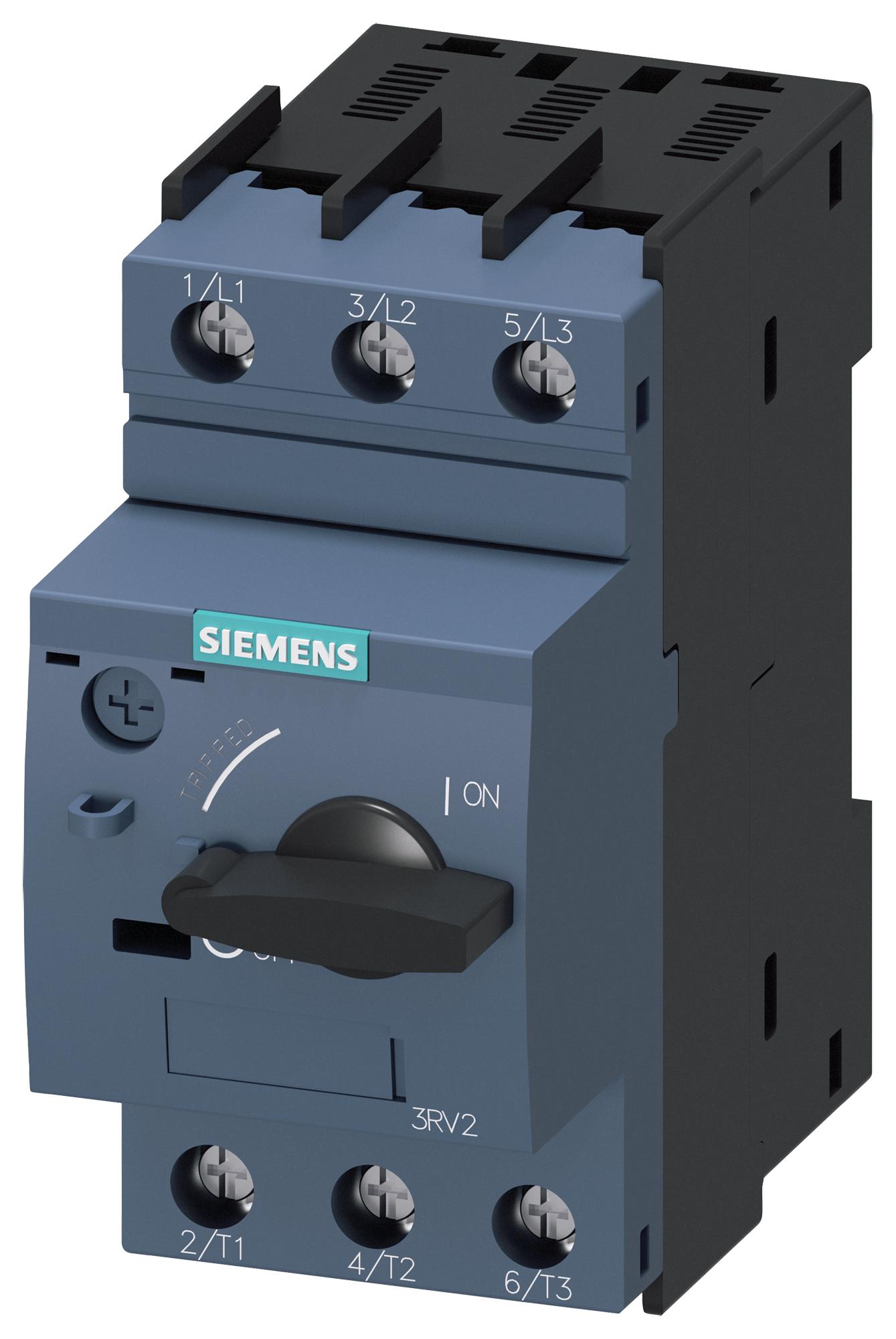 Siemens 3Rv20110Ka10 Thermal Mag Ckt Breaker, 3P, 1.25A, 690V