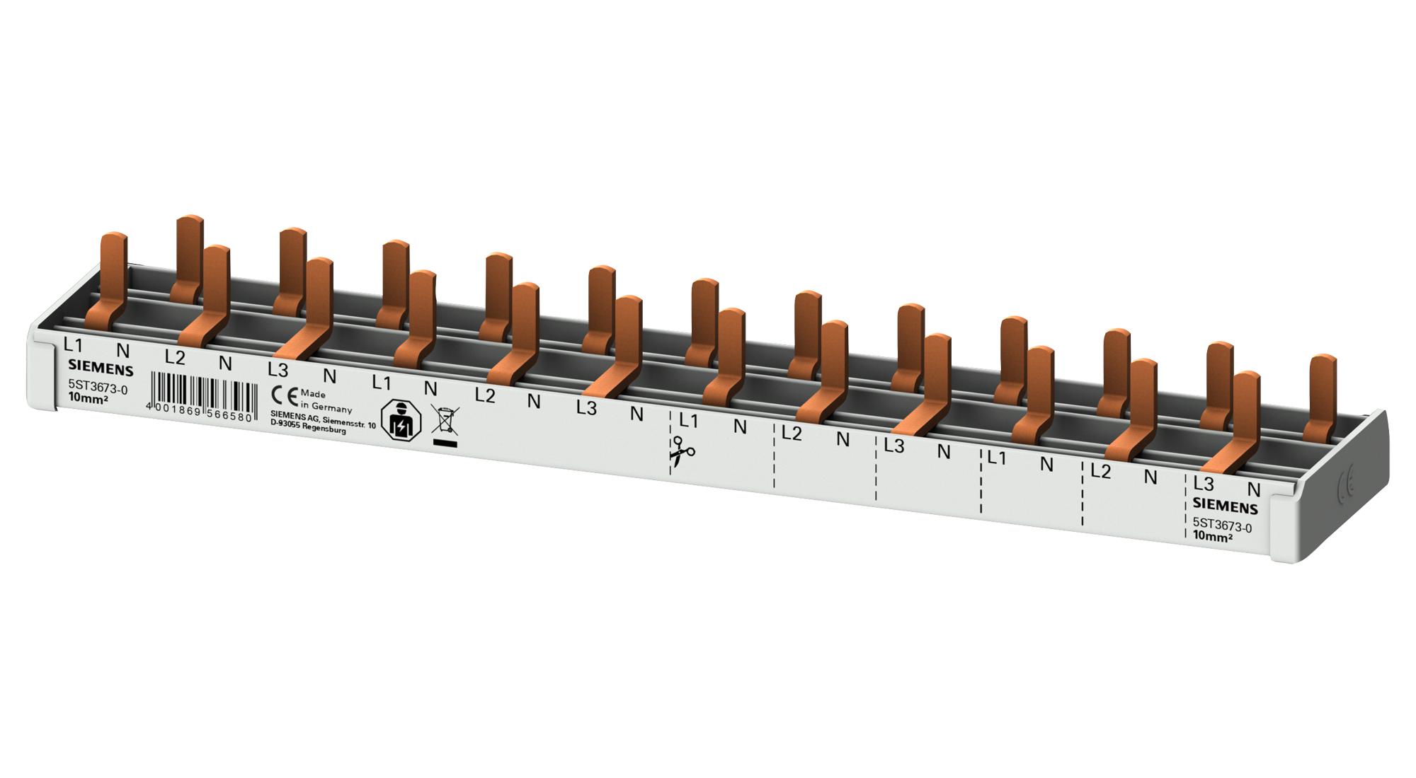 Siemens 5St3673-0 Compact Pin Busbar, 3Ph, Circuit Breaker