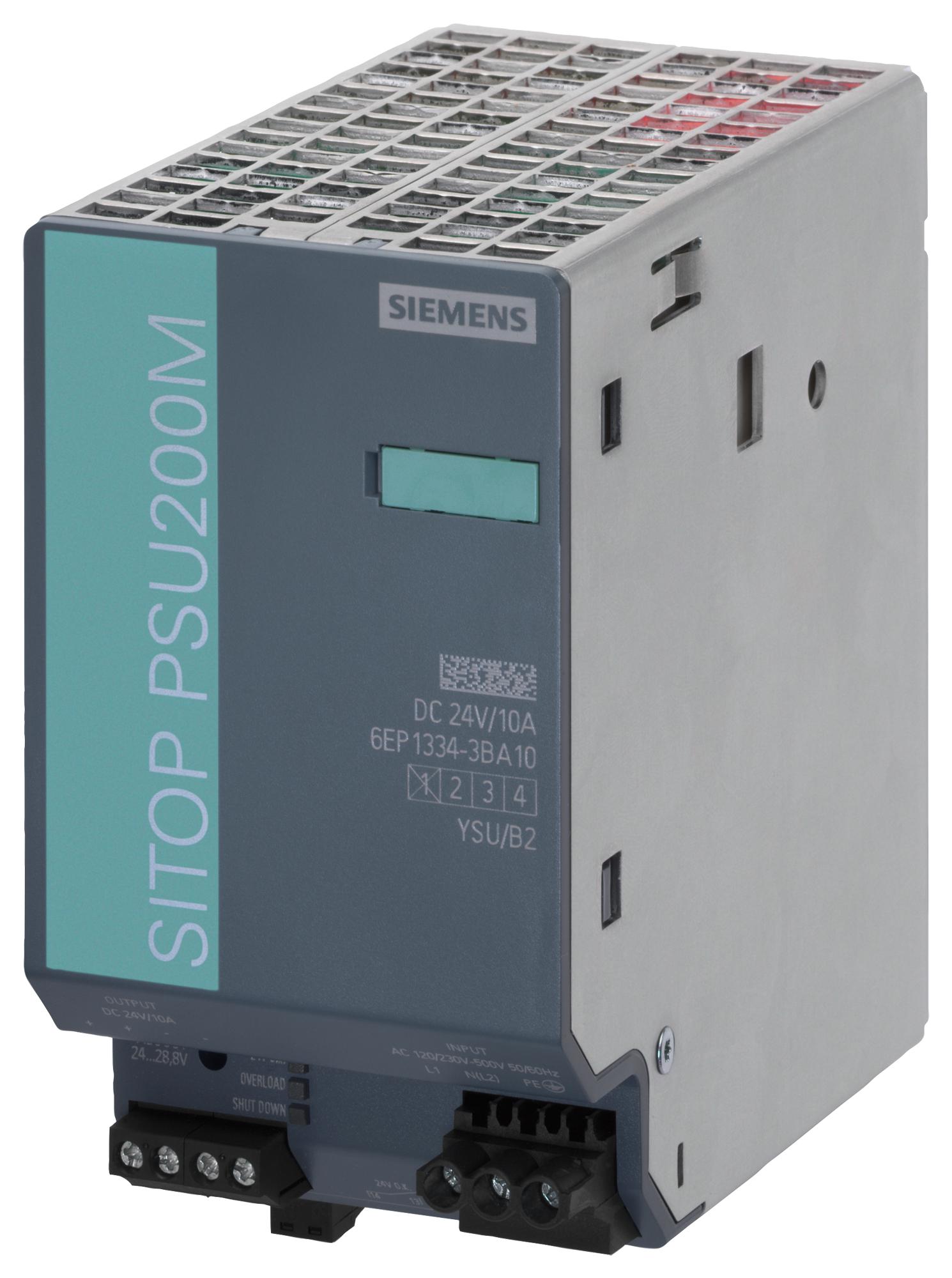 Siemens 6Ep1334-3Ba10 Power Supply, Ac-Dc, 24V, 10A