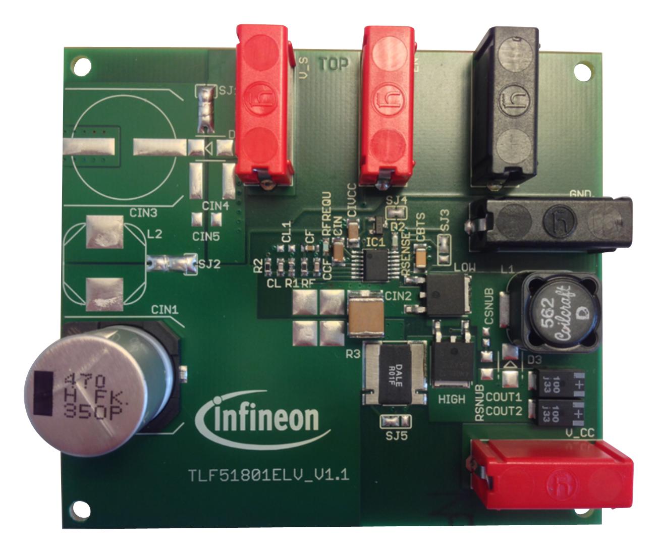 Infineon Demoboardtlf51801Eltobo1 Demo Board, Buck Controller