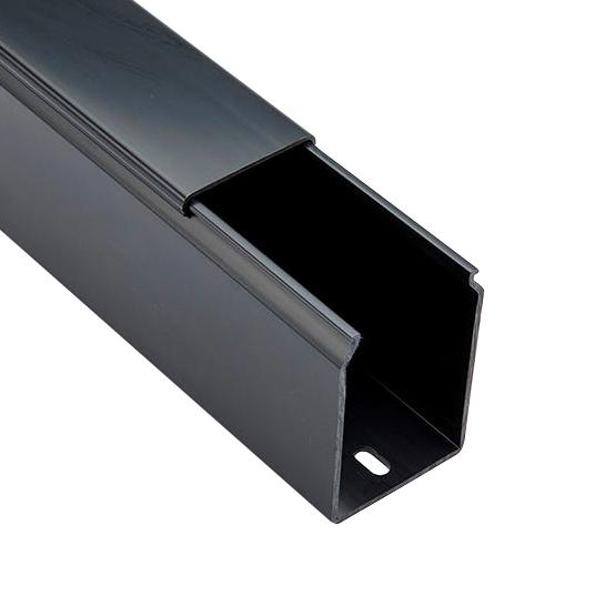 Betaduct 09260000Y Solid Wall Duct, Pvc, Blk, 50X50Mm, Pk8