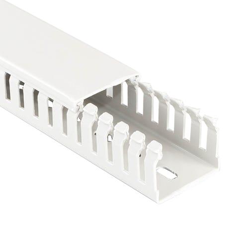 Betaduct 23631500Y Narrow Slot Duct, Pvc, Wht, 50X50Mm, Pk8