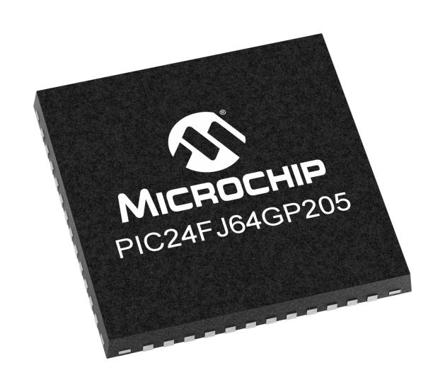 Microchip Pic24Fj64Gp205-I/m4 Mcu, 16Bit, 32Mhz, Pic24, Uqfn-48