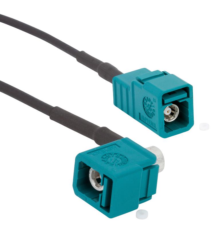 Amphenol Rf 095Fjzfjzah-024 Rf Coax Cable, Fakra R/a Jack-Jack, 24