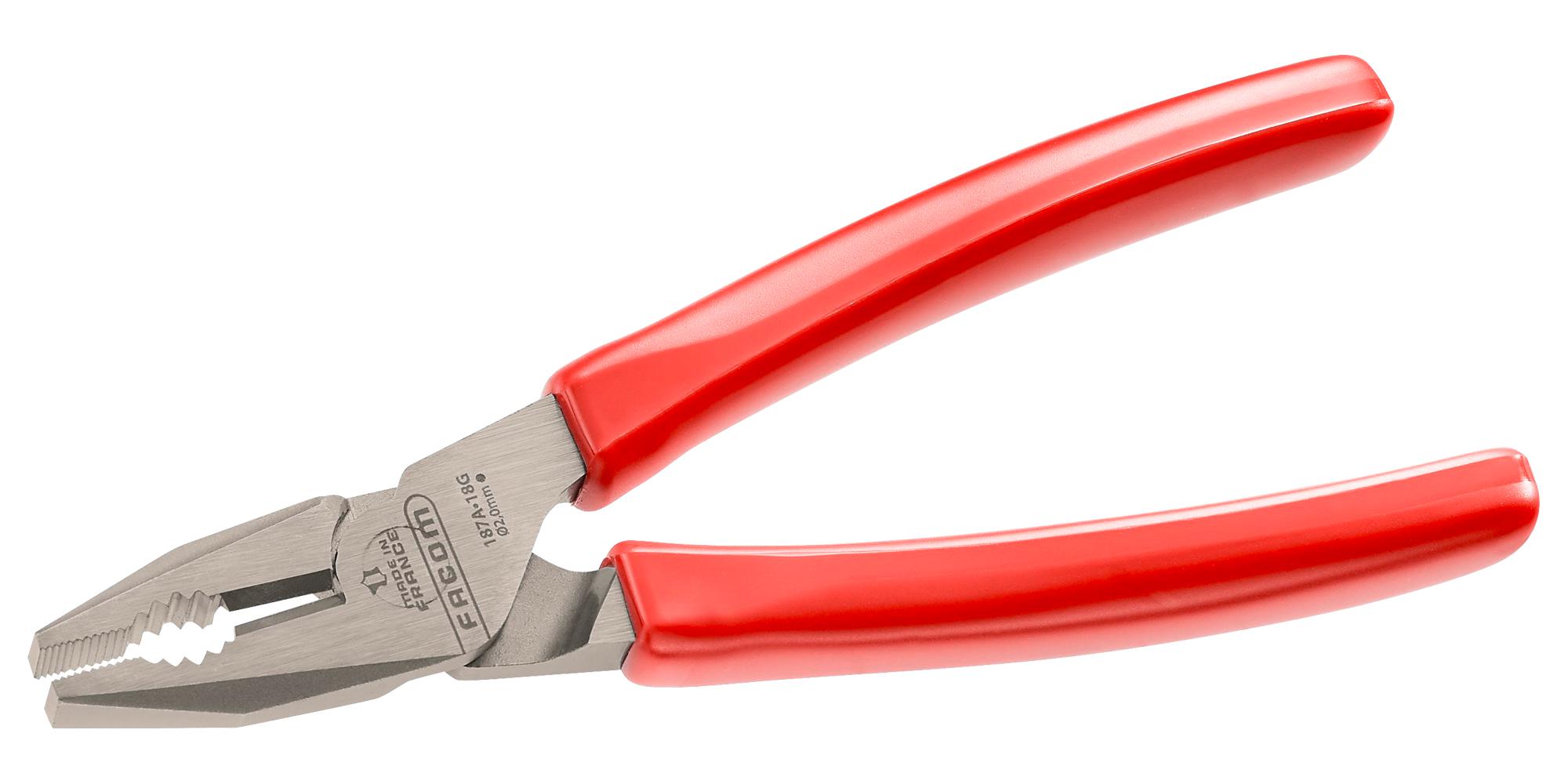 Facom 187A.18G Combination Plier, 2Mm, 185Mm L