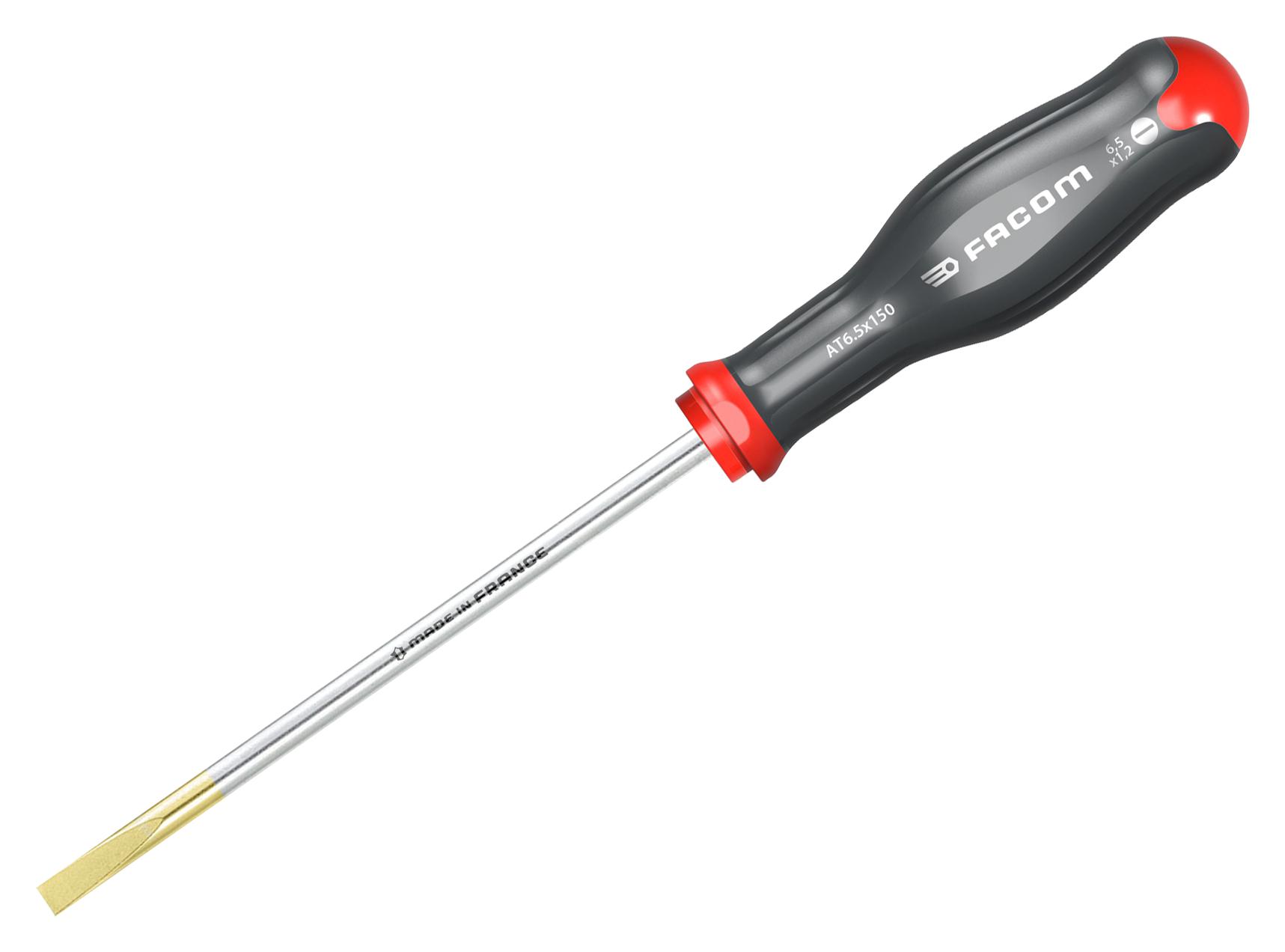 Facom At6.5X150 Screwdriver, Slot, 6.5Mm, 150Mm