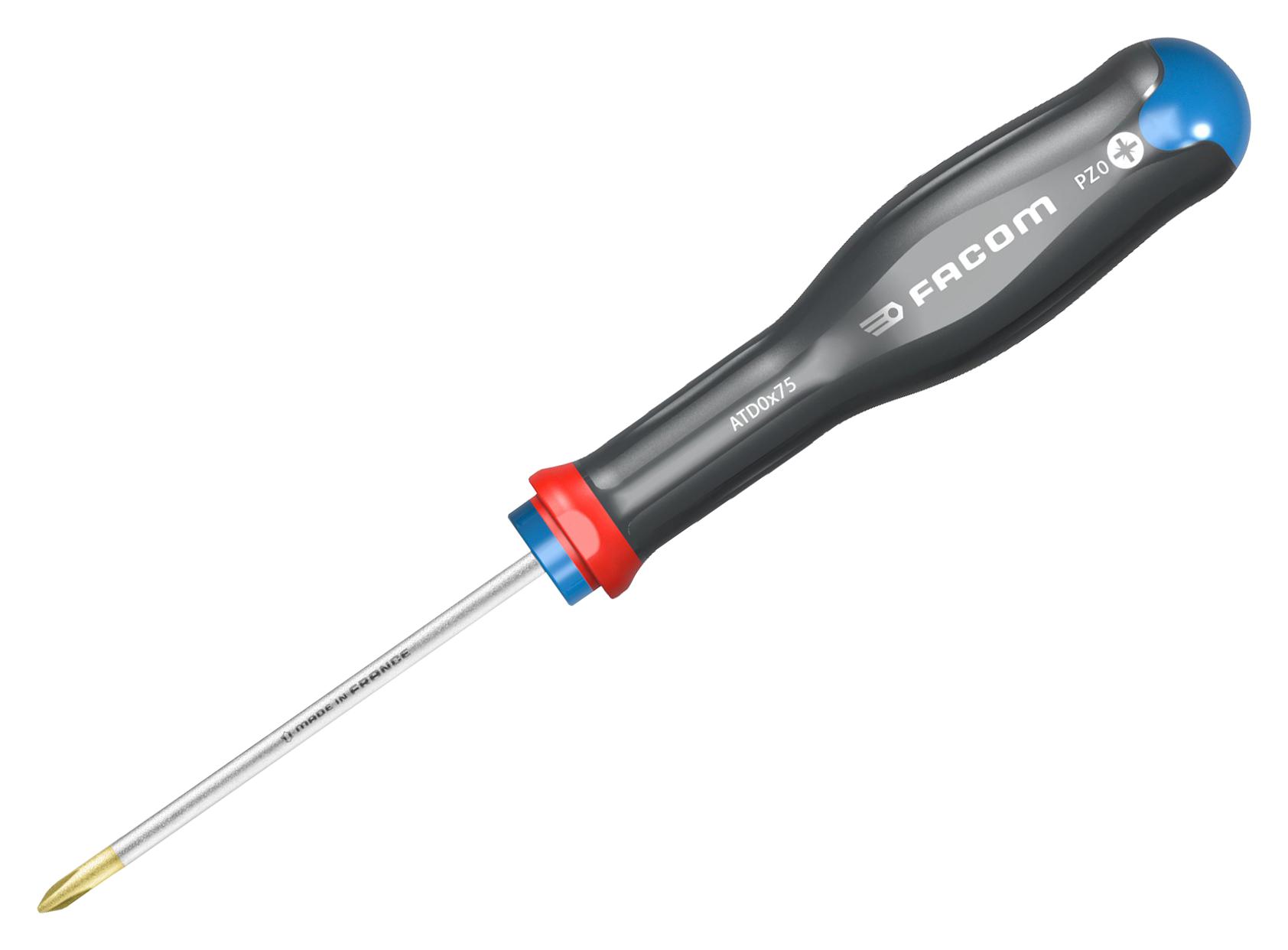 Facom Atd0X75 Screwdriver, Pz0, 75Mm, 178Mm