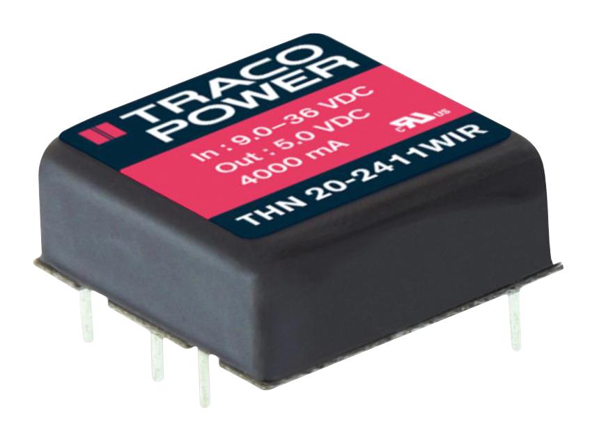 Traco Power Thn 20-2411Wir Dc-Dc Converter, 5.1V, 4A