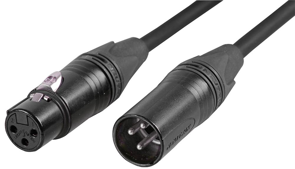 Neutrik Cpm3Fm Lead, Xlr Plg-Skt Black, 3M