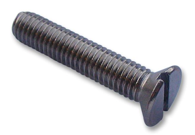 Tr Fastenings M3 20 Ksa2Mc S100 Screw, Slt, Csk, S/s, A2, M3X20, Pk100