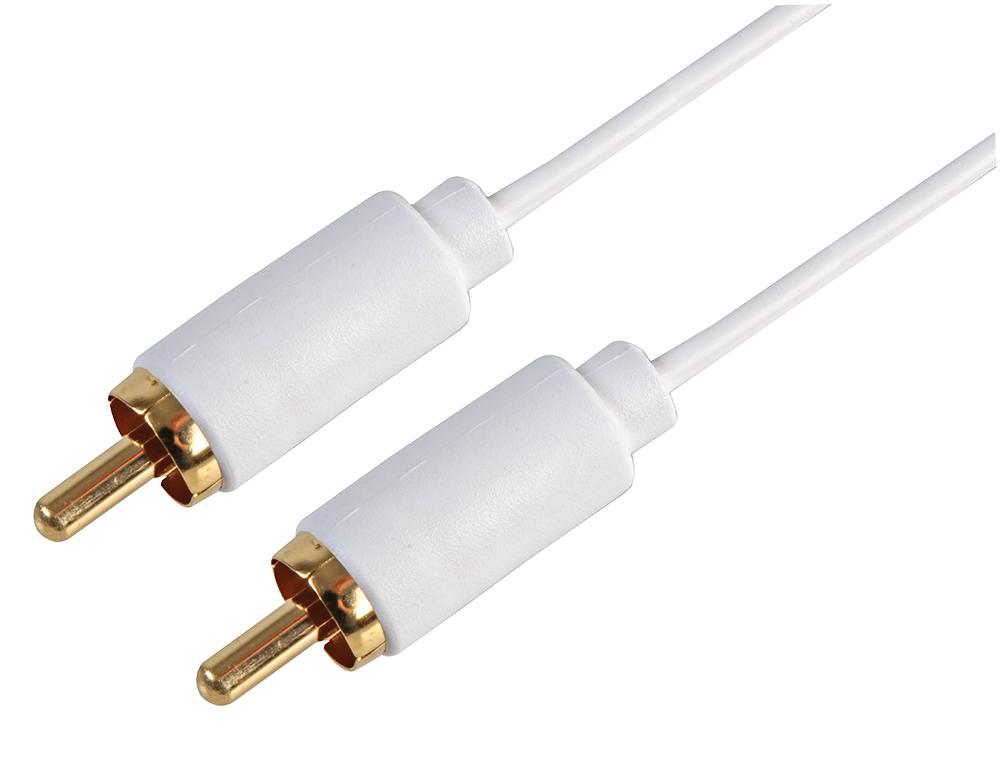 Pro Signal Psg3175-1.5M Phono Plug To Plug Lead 1.5M White