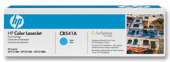 Hewlett Packard Cb541A Toner, Cb541A, Cyan