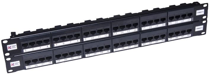 Connectix Cabling Systems 009-001-009-30 Patch Panel, 48 Way Utp, Cat6, Elite