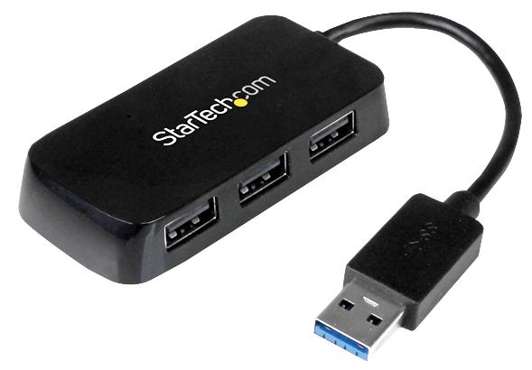 Startech St4300Minu3B Hub, 4 Port Mini Usb3.0, Startech