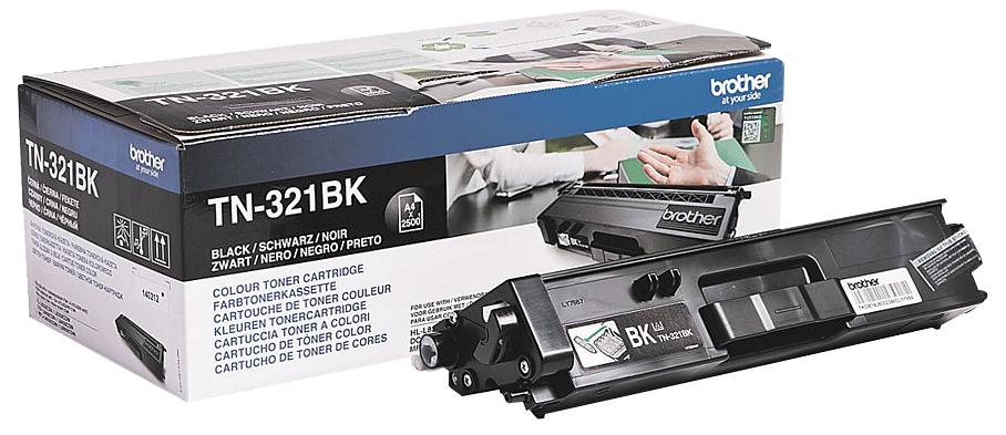 Brother Tn321Bk Toner, Tn321Bk, Black 2.5K, Brother