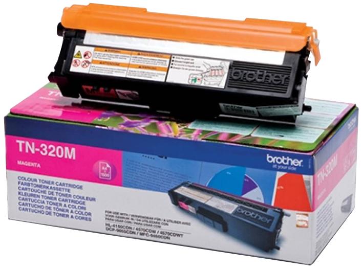 Brother Tn320M Toner, Tn320, Magenta, 1.5K, Brother