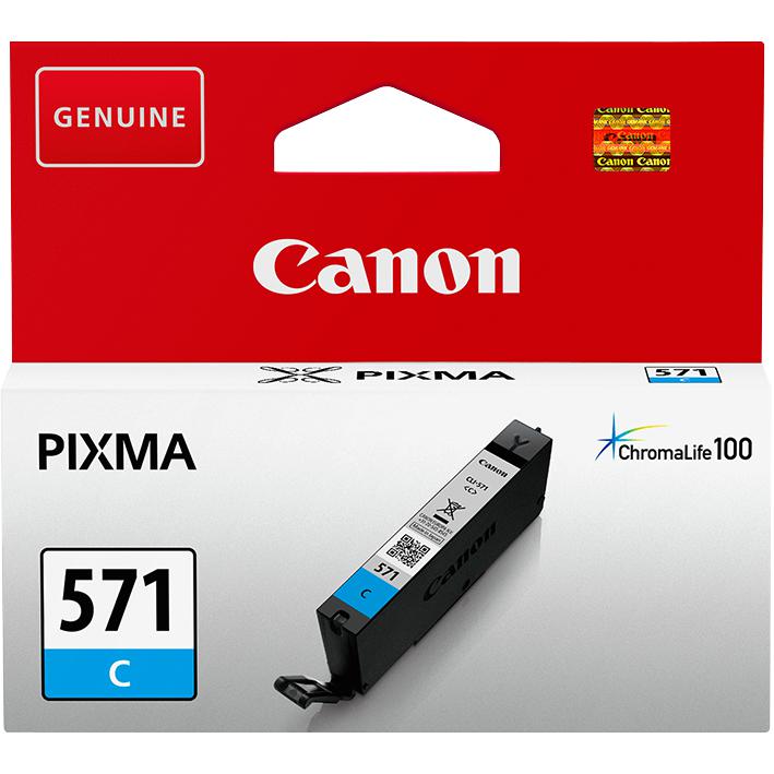 Canon Cli-571C Ink Cartridge, Original, Cyan, Canon