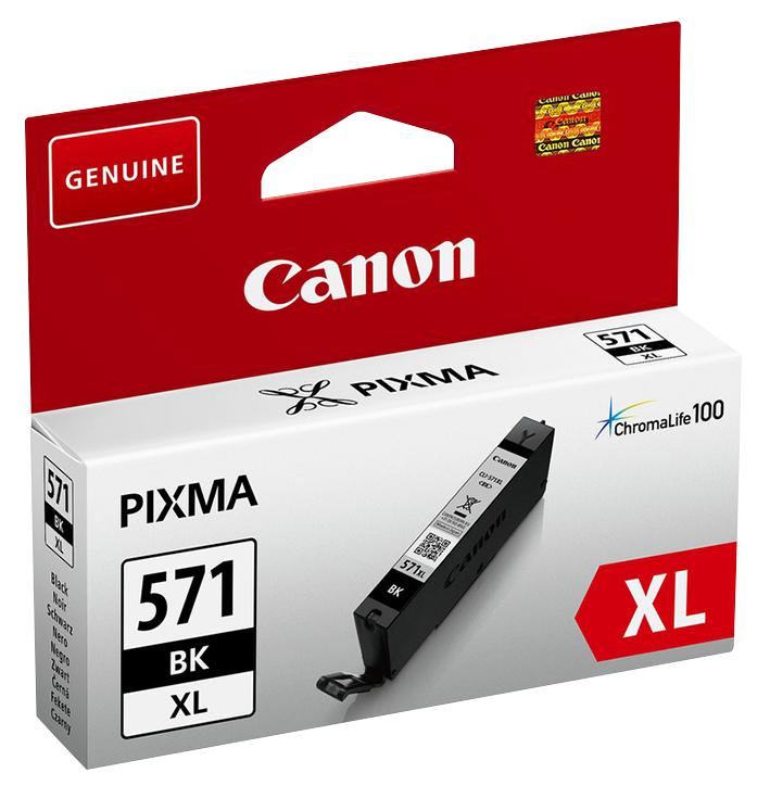 Canon Cli-571Bk Xl Ink Cartridge, Original, Black, Canon