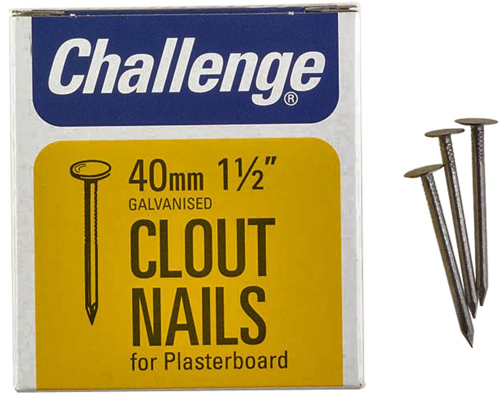 Challenge 12032 Clout Plasterboard Nails 40Mm (225G)