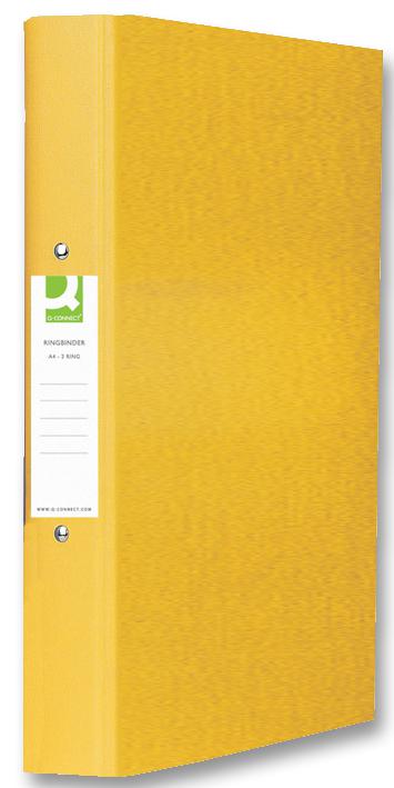 Q Connect Kf01472 Ring Binder A4 Yellow (Pk10)