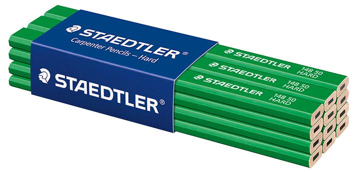 Staedtler 148 50 Pencils Hard Carpenters 12Pk