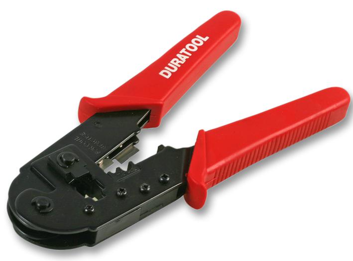 Duratool D00125 Crimp Tool, Modular Ratchet