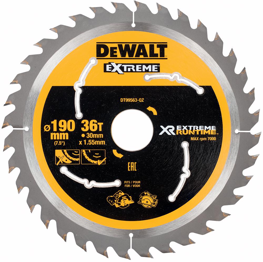 Dewalt Dt99563-Qz Extreme Circular Saw Blade 190X30Mm 36T