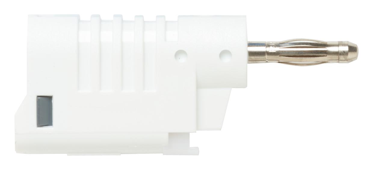 Pomona 73092-9 4Mm Banana Plug, Stacking, 36A, White