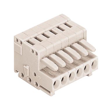 Wago 734-116 Terminal Block, Pluggable, 16Pos, 14Awg