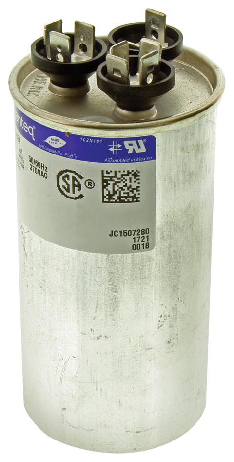 Genteq 97F9834 Capacitor Motor Run, 35/5 Uf, 370V