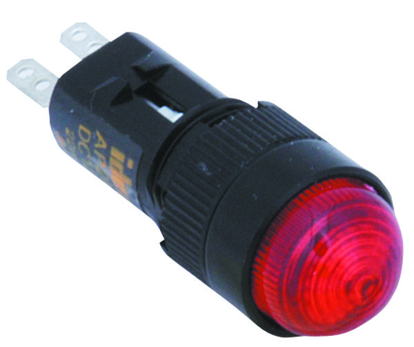 Idec Ap2M211-R Panel Mount Indicator, Led, 12Mm, Red, 12V