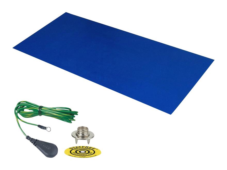 Desco 66219 2-Layer Dissipative Mat, 30 X 60, Blue