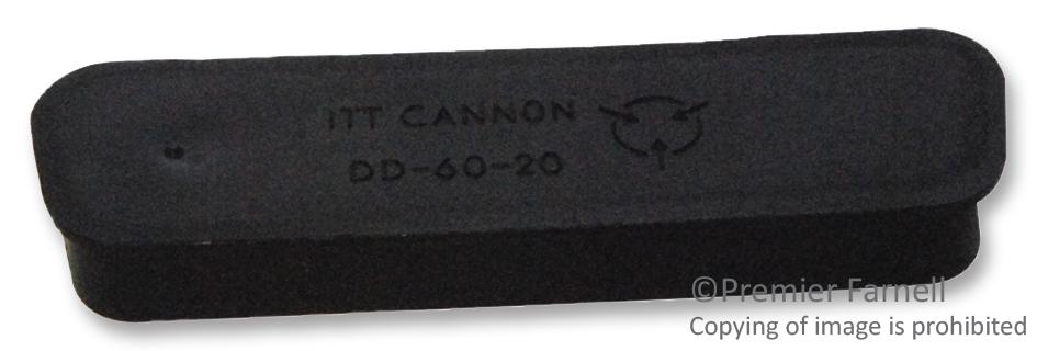 Itt Cannon Dd-60-20 Dust Cap, 50 Position D Sub Plug Connector