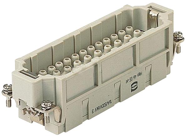 Harting 09320463001 Rectangular Han Insert, Plug 46 Position Crimp