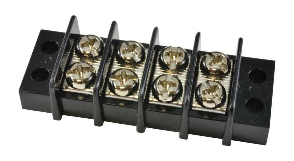 Buchanan - Te Connectivity 1546306-4. Terminal Block, Barrier, 4 Position, 22-12Awg