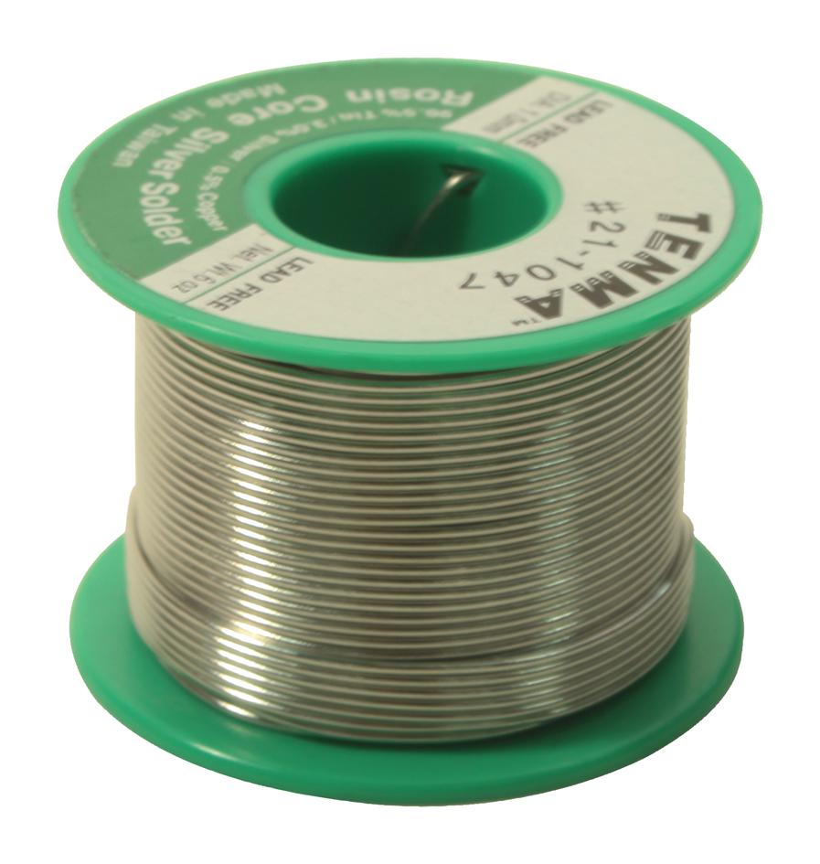 Tenma 21-1047 Solder Wire, 217 Deg, 1Mm, 6Oz