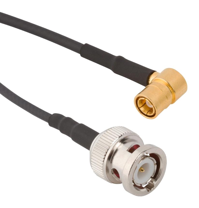 Amphenol Rf 245103-02-48.00 Coax Cable, Bnc Plug-Smb Plug, 48