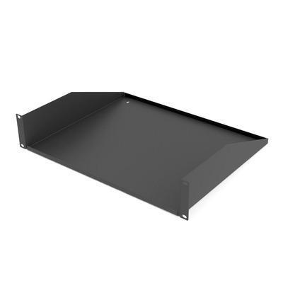 Multicomp Pro 555-15476 Rack Shelf, 2U, Steel, Black