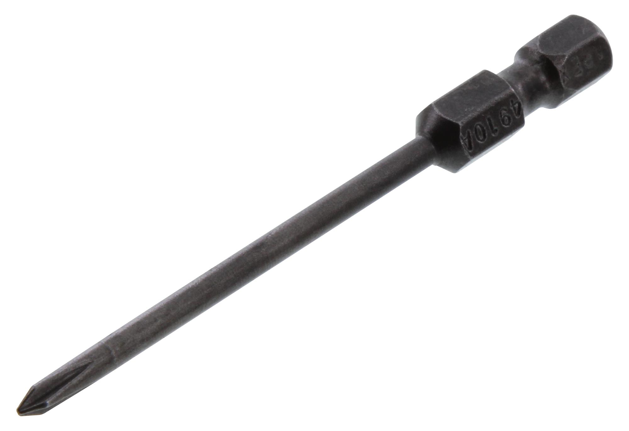 Apex 4910-Ax Hex Bit, Phillips, #0X70Mm, Tool Steel