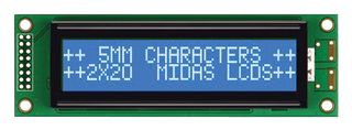 MIDAS DISPLAYS MC22005A6WK-BNMLW-V2