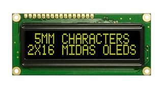 MIDAS DISPLAYS MCOB21605G1V-EYS